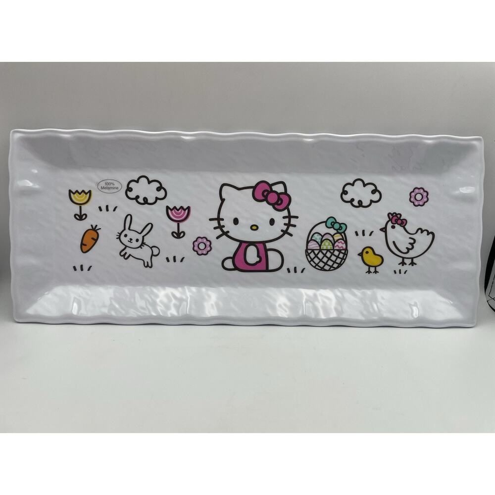 Sanrio HELLO KITTY Melamine Serving Tray Platter NEW Large 18"